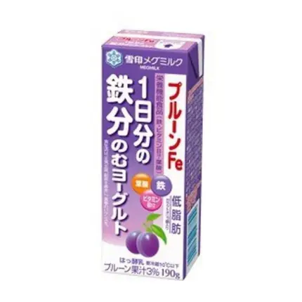 雪印メグミルク プルーンFe 1日分の鉄分 のむヨーグルト